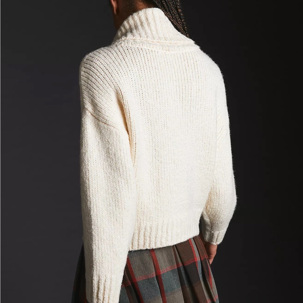 Pilcro Soft Cream Turtleneck Sweater - Picture 4 of 15